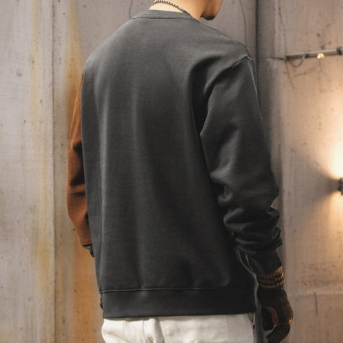 Bicolor Block Design Sweatshirt P1846